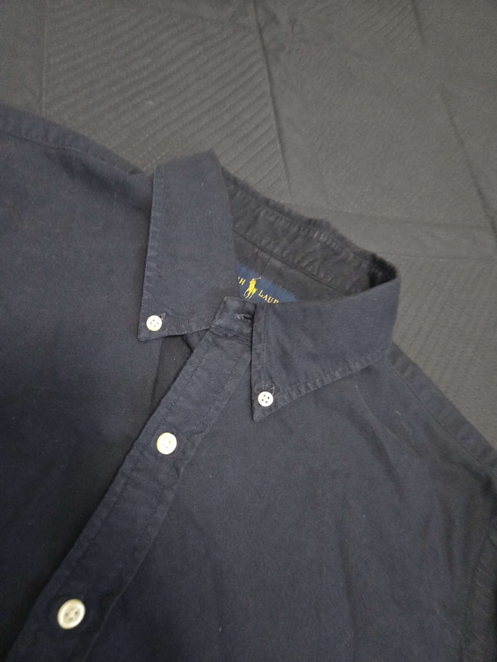 Polo by Ralph Lauren Men’s Navy Button-Down Oxford Shirt Slim Fit